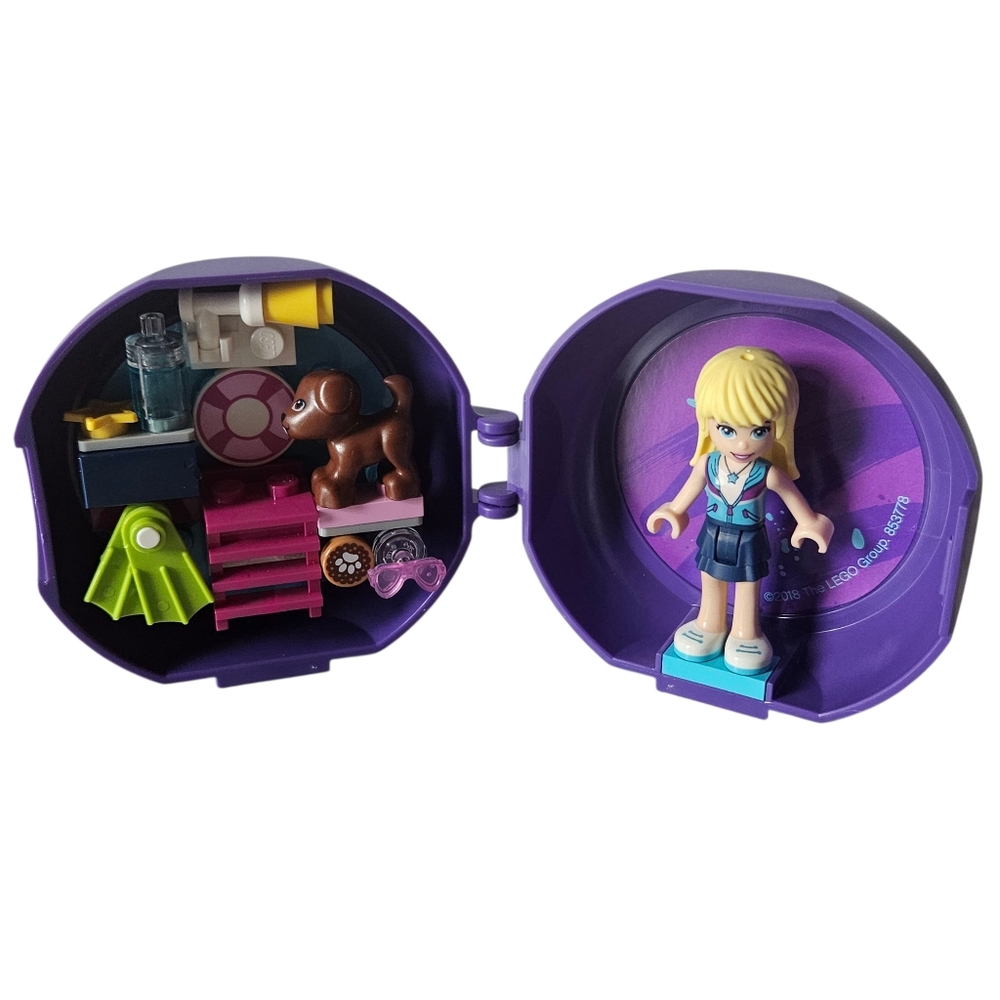 Retired Lego Friends Stephanie's Pool Pod Set #853778 Purple